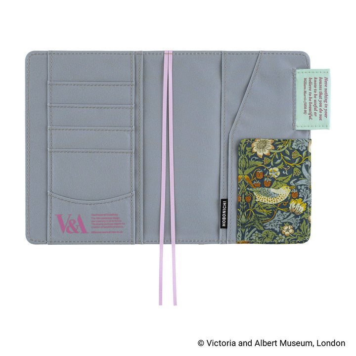 Hobonichi Techo 2027 - A6 Cover Only - V&A Series: Strawberry Thief