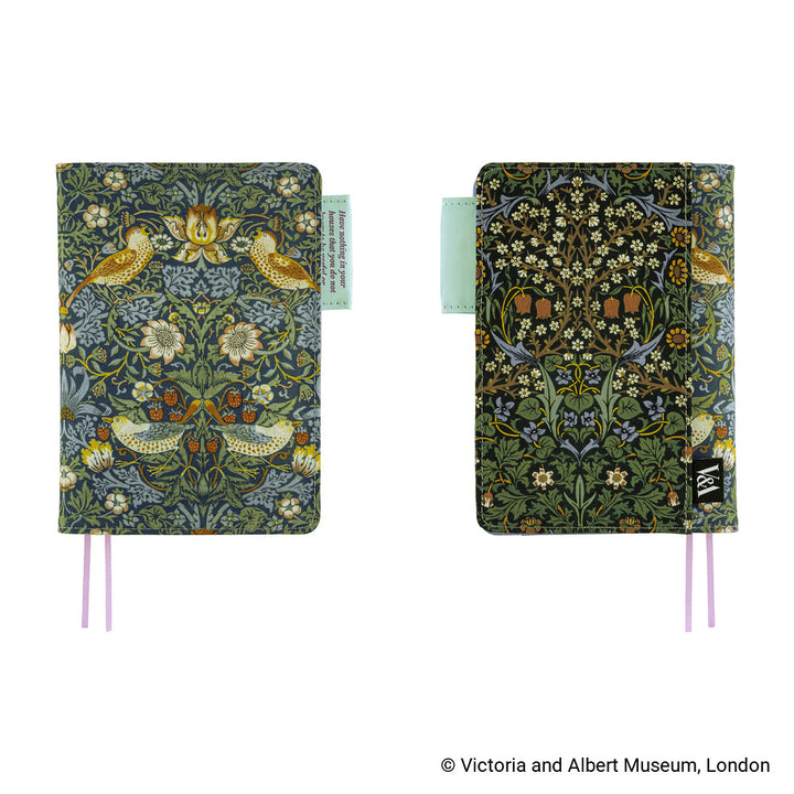 Hobonichi Techo 2027 - A6 Cover Only - V&A Series: Strawberry Thief