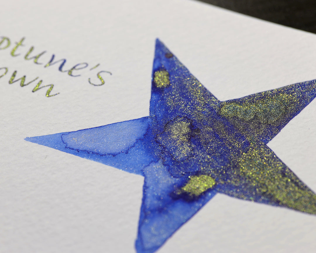 OCTOPUS FLUIDS - 30ml Celestial Glitter Fountain Pen Ink - Neptune's Crown