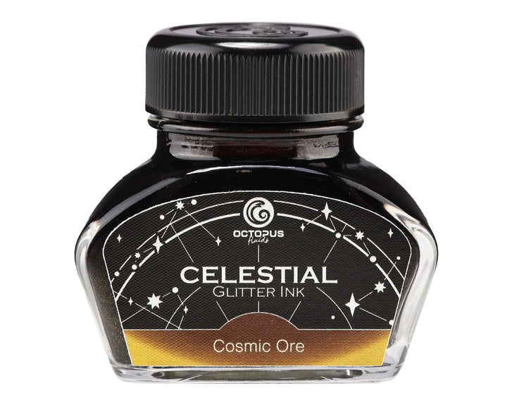 OCTOPUS FLUIDS - 30ml Celestial Glitter Fountain Pen Ink - Cosmic Ore