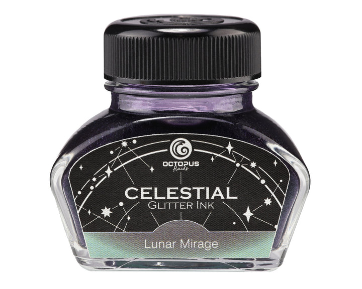 OCTOPUS FLUIDS - 30ml Celestial Glitter Fountain Pen Ink - Lunar Mirage
