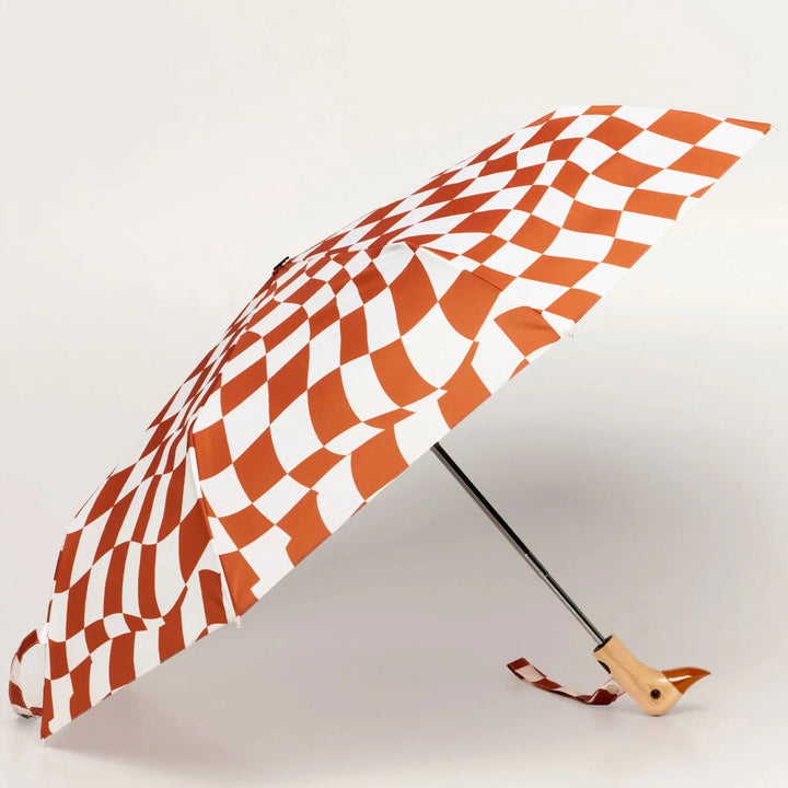 Original Duckhead - Compact Umbrella - Peanut Butter Checkers