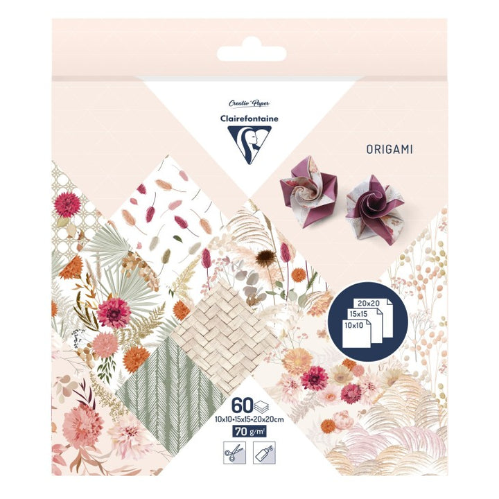 Clairefontaine - Origami Kit - 60 Sheets - Dried Flowers