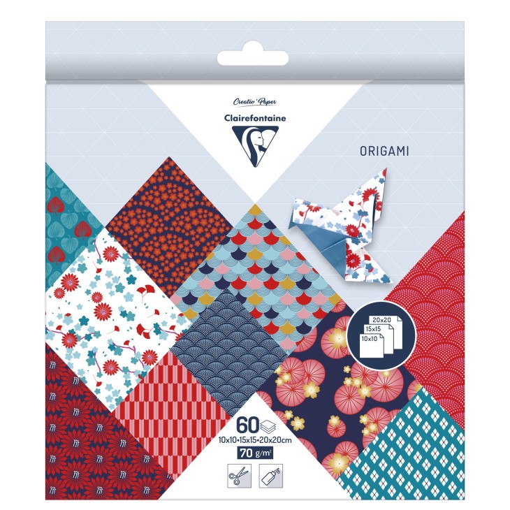 Clairefontaine - Origami Kit - 60 Sheets - Hanayo