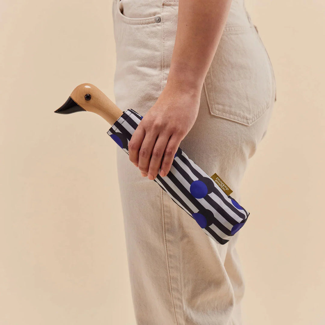 Original Duckhead - Compact Umbrella - Polkadot Stripe