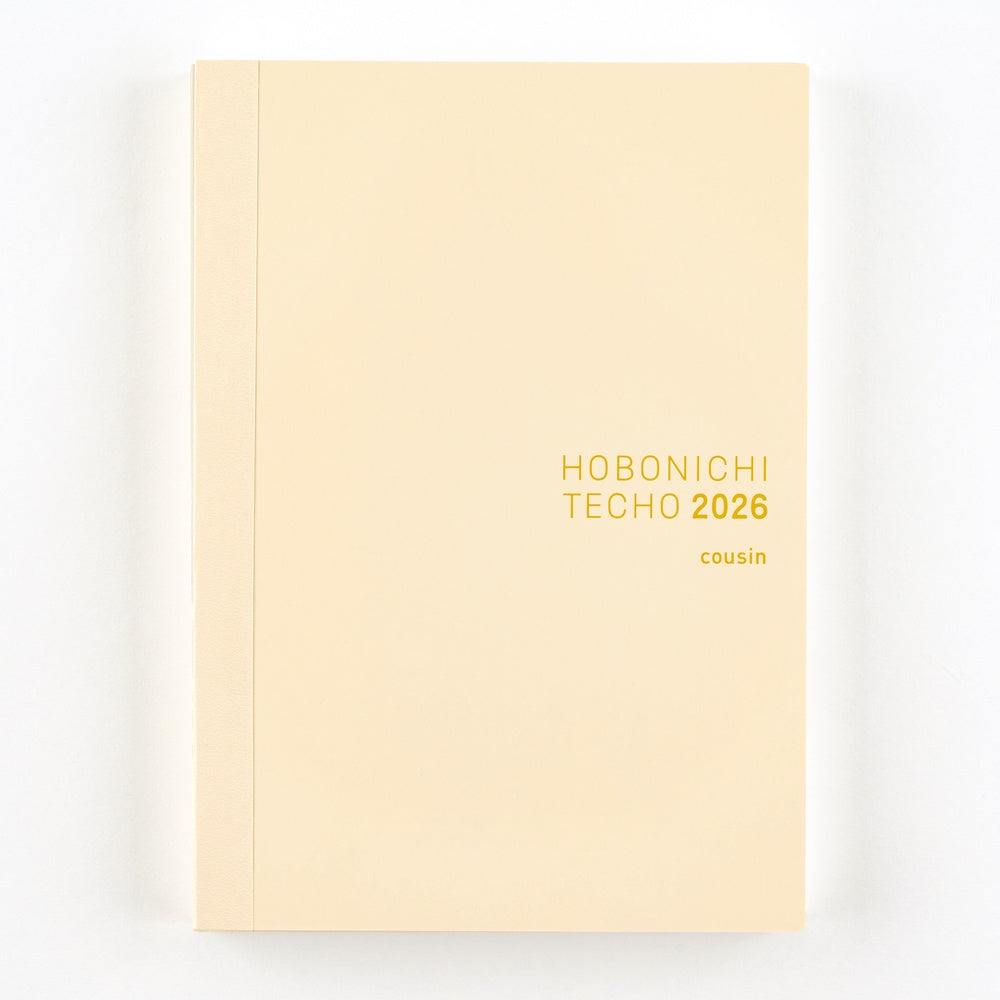 Hobonichi Techo 2026 - A5 English Cousin Book - 2026 January start (Monday start)