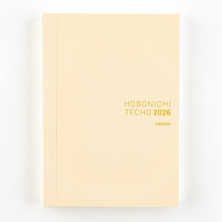 Hobonichi Techo 2026 - A5 English Cousin Book - 2026 January start (Monday start)
