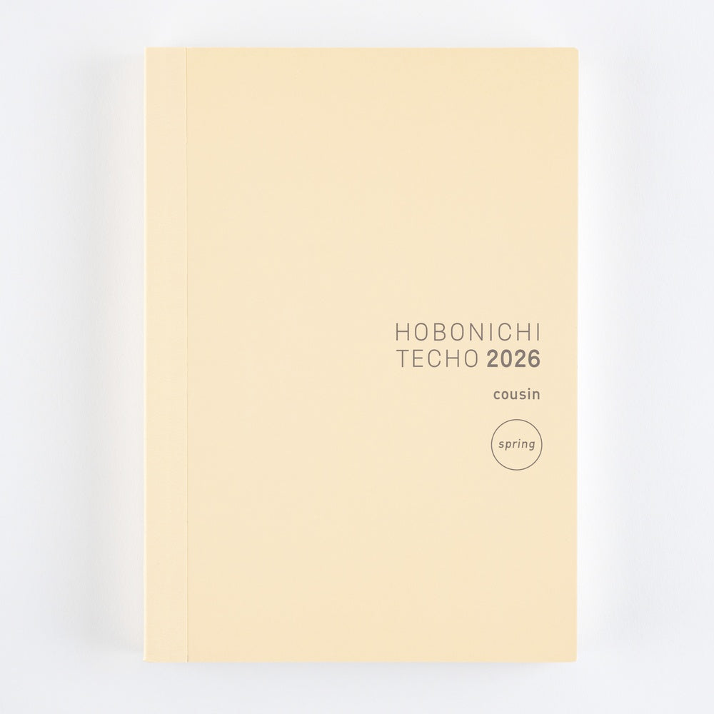 Hobonichi Techo 2026 Spring Edition - Japanese Cousin Book [A5 size/Daily/Apr
start/Mon start]