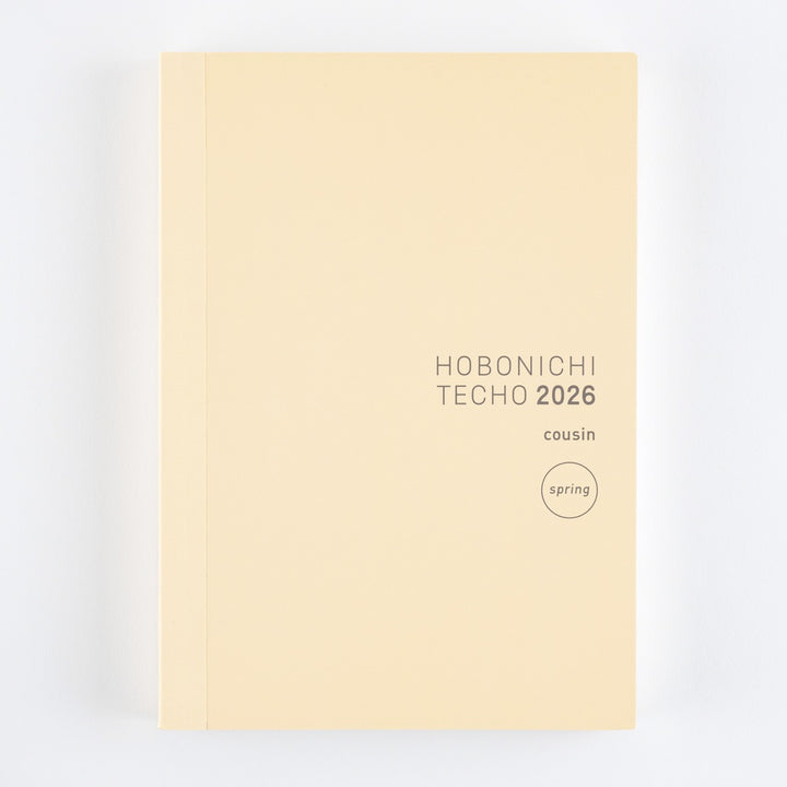 Hobonichi Techo 2026 Spring Edition - Japanese Cousin Book [A5 size/Daily/Apr
start/Mon start]