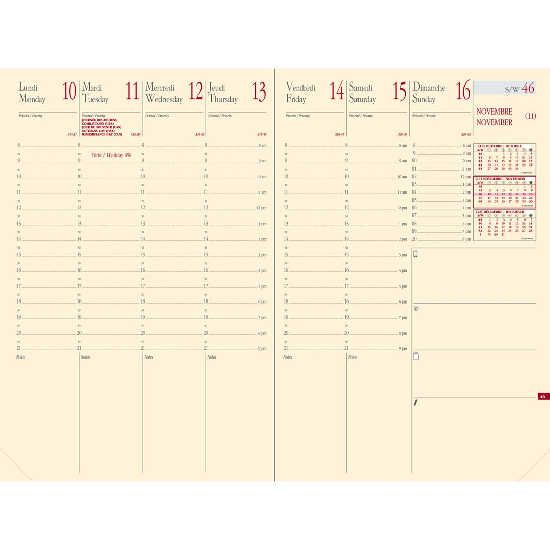 QUO VADIS - 2027 Minister Prestige Weekly Planner - Refill