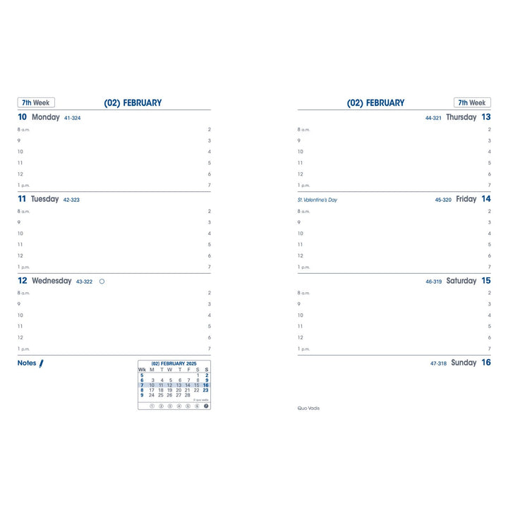 QUO VADIS - 2027 Sapa X Weekly Planner - Freeport Black