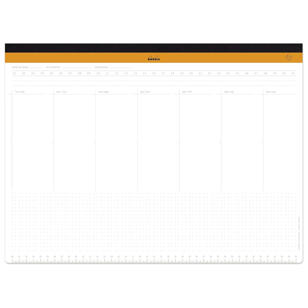 Rhodia - Weekly Desk Planner - A3 - 1 Undated Week Per Page