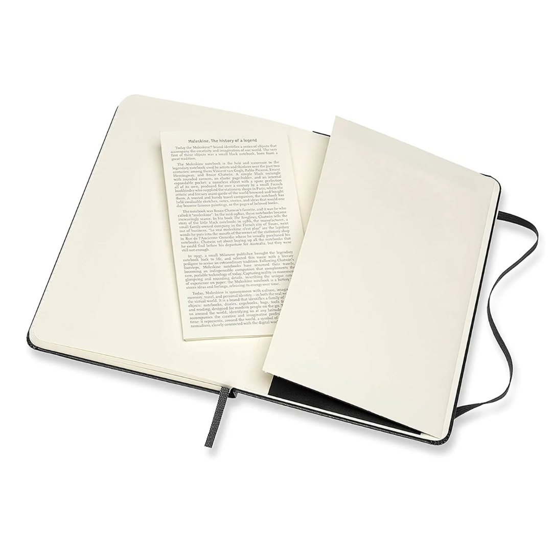 Moleskine - Classic Ruled Notebook - Large (Black/Softcover)