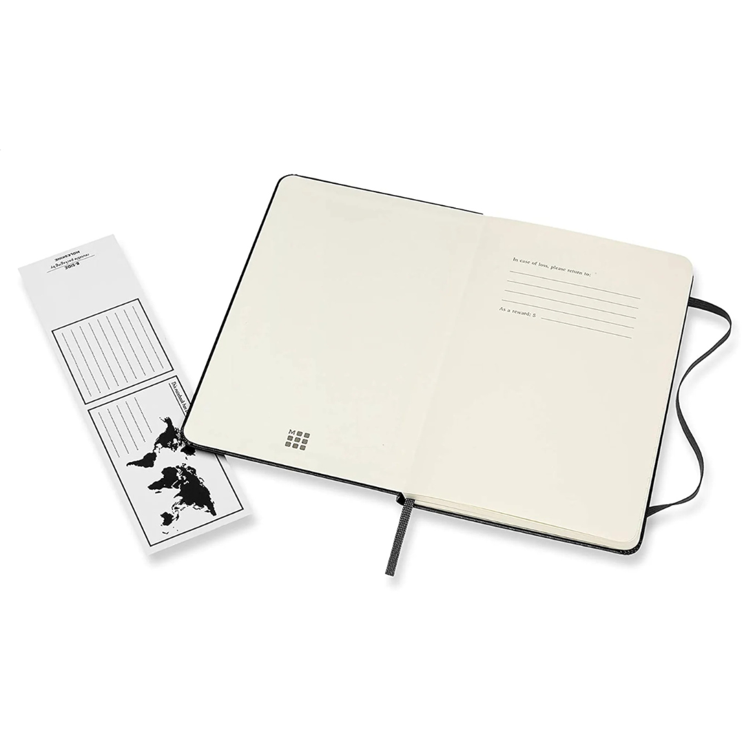 Moleskine - Classic Ruled Notebook - Large (Black/Softcover)