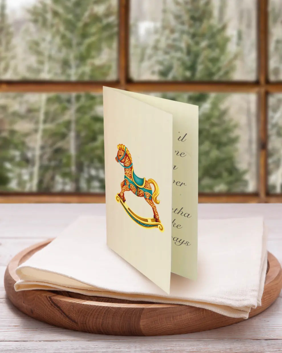 Fresh Cut Paper - Pop-Up Festive Tree with Note Card - Christmas Tree