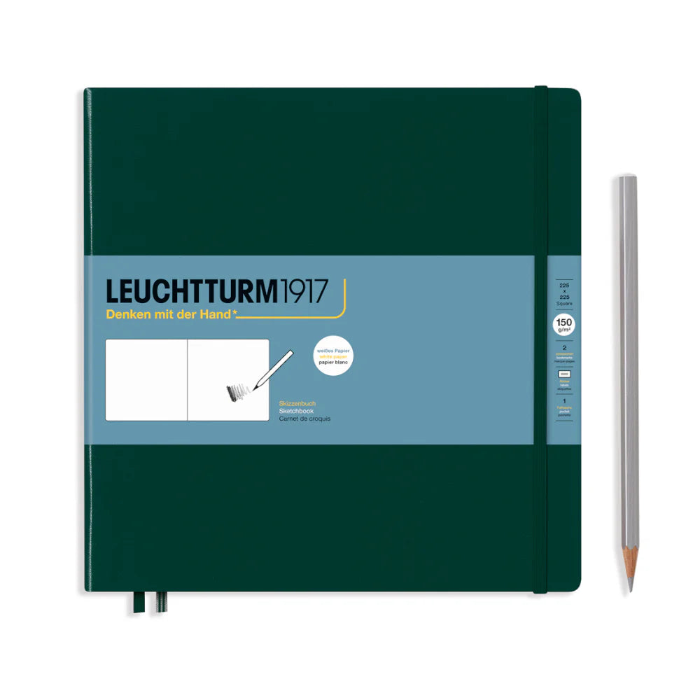 Leuchtturm1917 - Sketchbook - Square - Hardcover - Forest Green