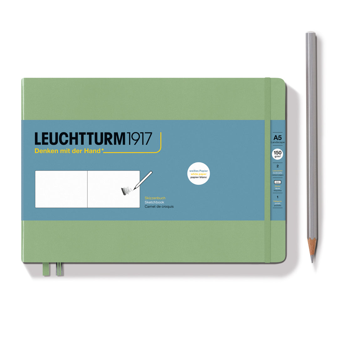 Leuchtturm1917 - Sketchbook Medium - A5 Landscape - Hardcover - Sage