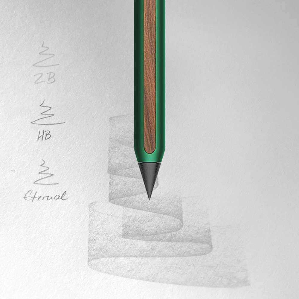 Stilform - Aluminium AEON Pencil - Graphite Tip - Aurora Green