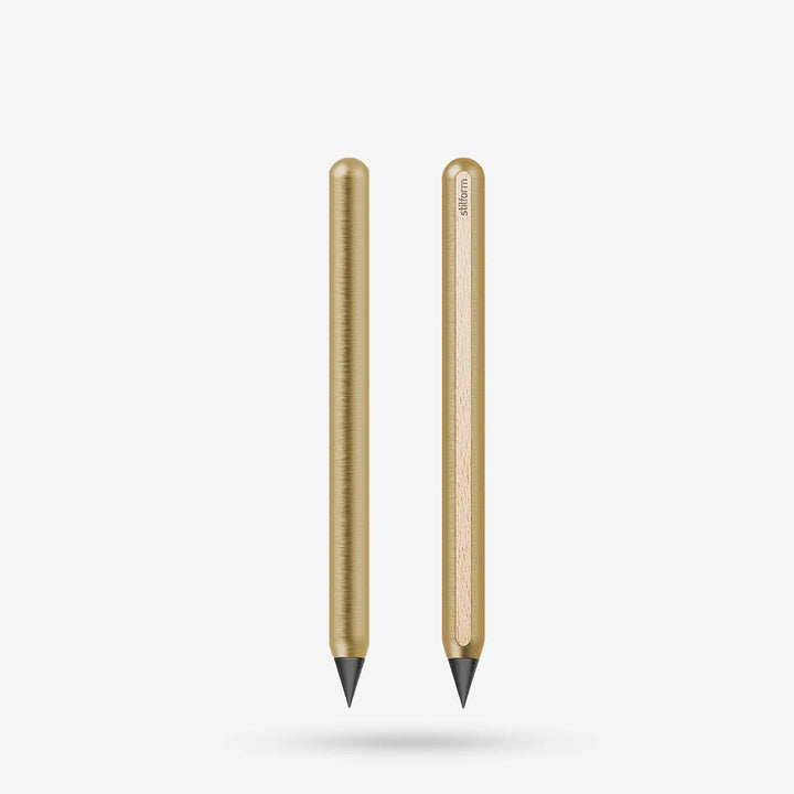 Stilform - Brass AEON Pencil - Graphite Tip - Brass (Radial Brushed)