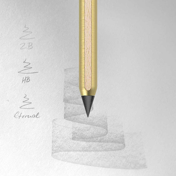 Stilform - Brass AEON Pencil - Graphite Tip - Brass (Radial Brushed)