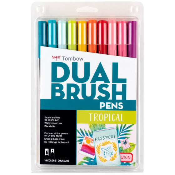 Tombow - Dual Brush Pen Set 10 - Tropical