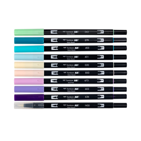 Tombow - Dual Brush Pen Set 10 - Mermaids