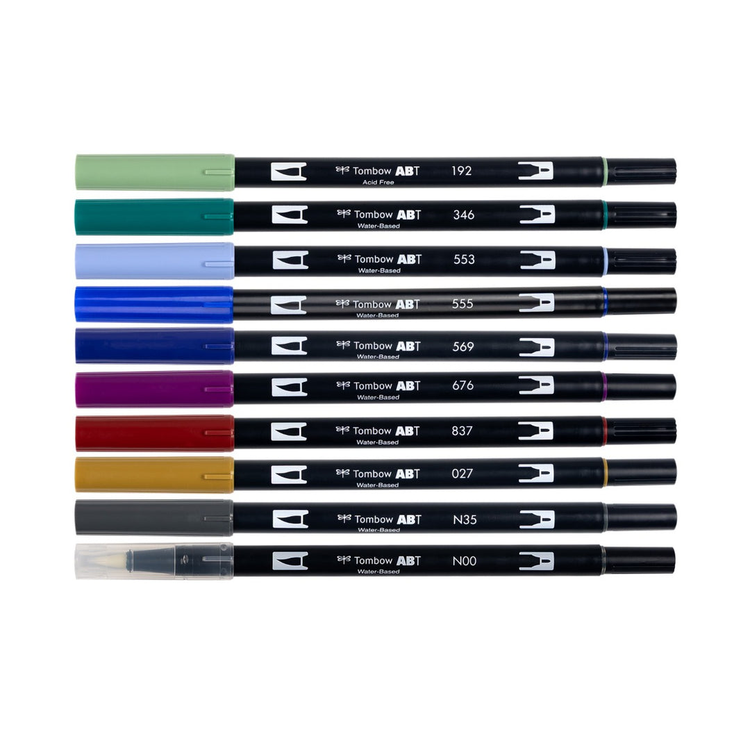 Tombow - Dual Brush Pen Set 10 - Dragons