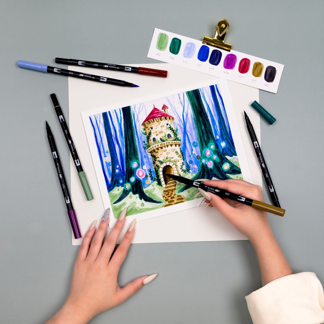 Tombow - Dual Brush Pen Set 10 - Dragons