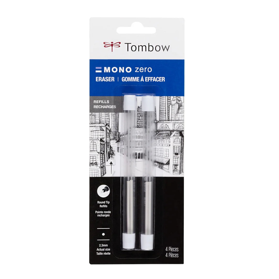 Tombow - MONO Zero Eraser Refill 2-Pack - Round
