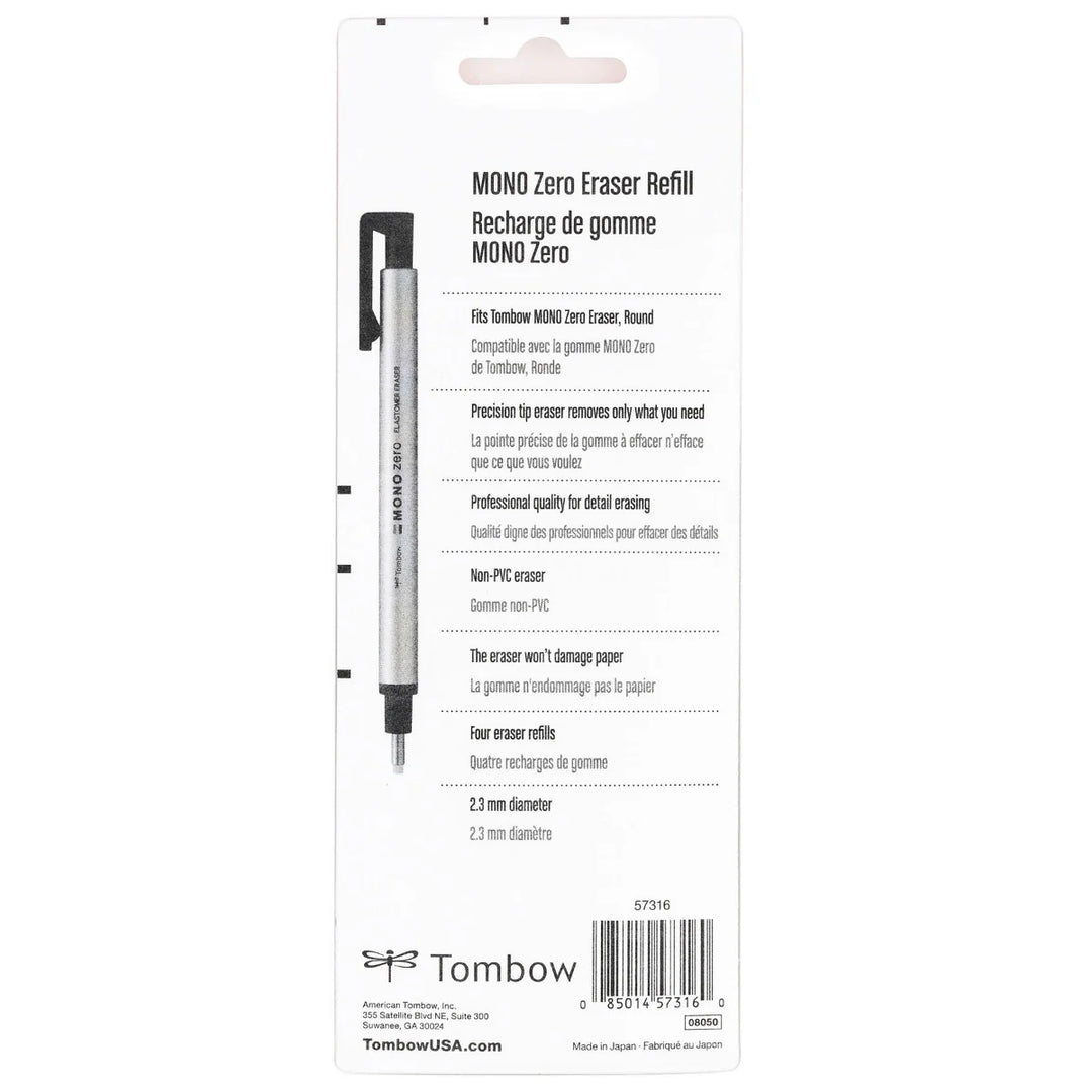 Tombow - MONO Zero Eraser Refill 2-Pack - Round