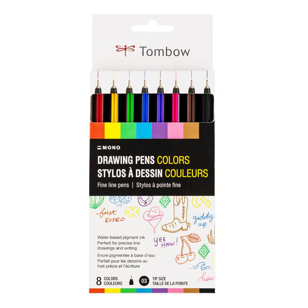 Tombow - Drawing Pen Colours (Pack of 8)