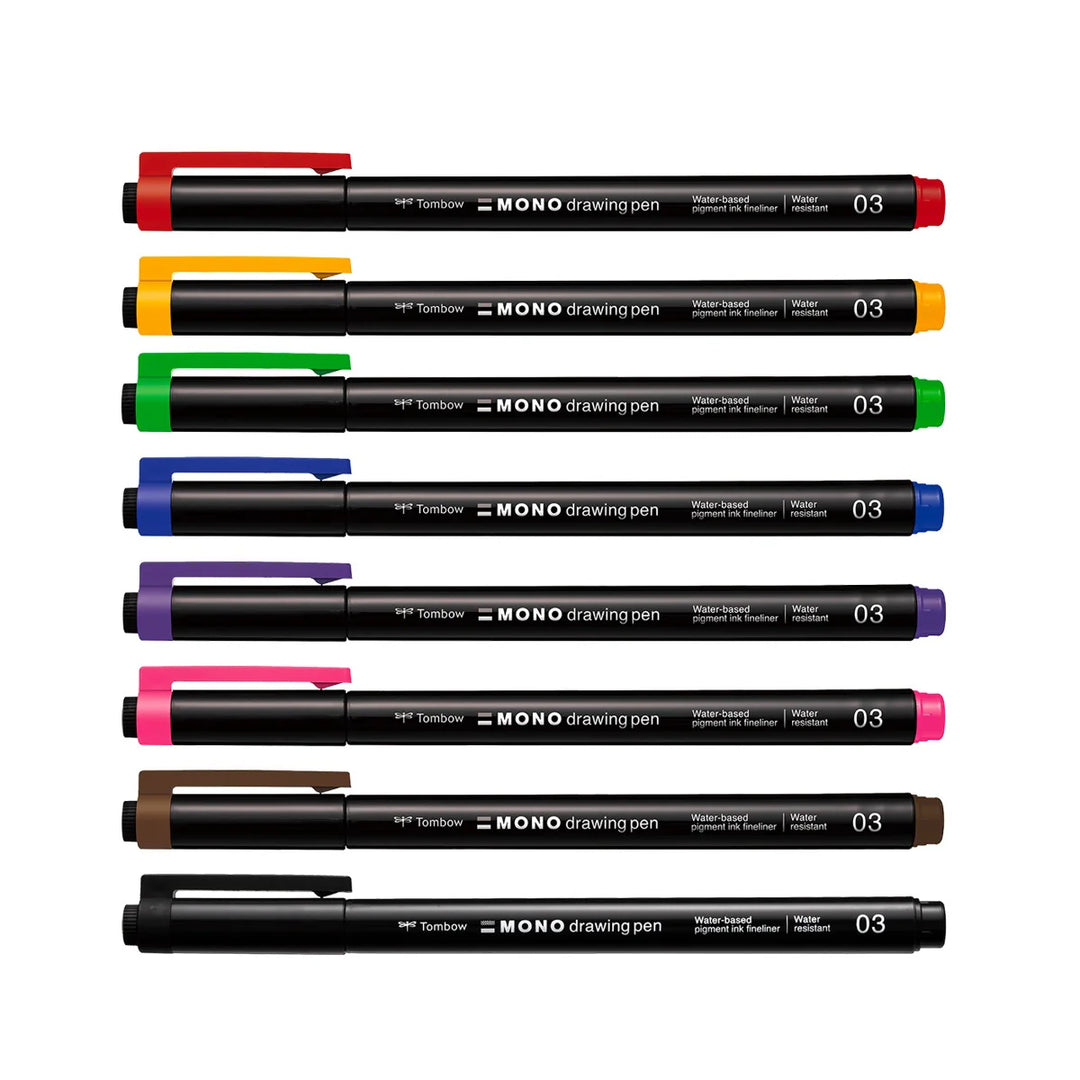 Tombow - Drawing Pen Colours (Pack of 8)