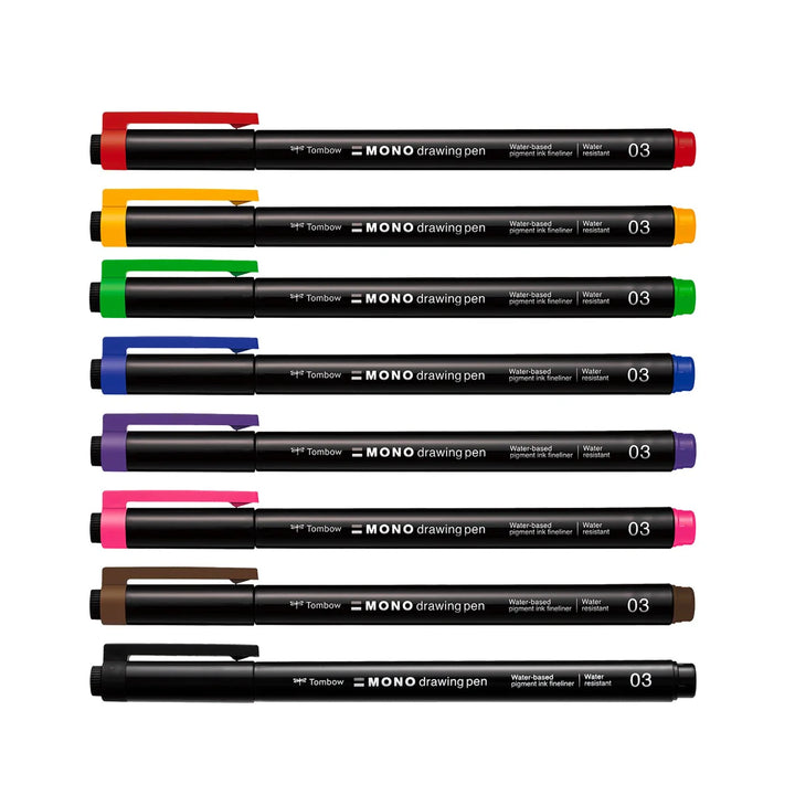 Tombow - Drawing Pen Colours (Pack of 8)