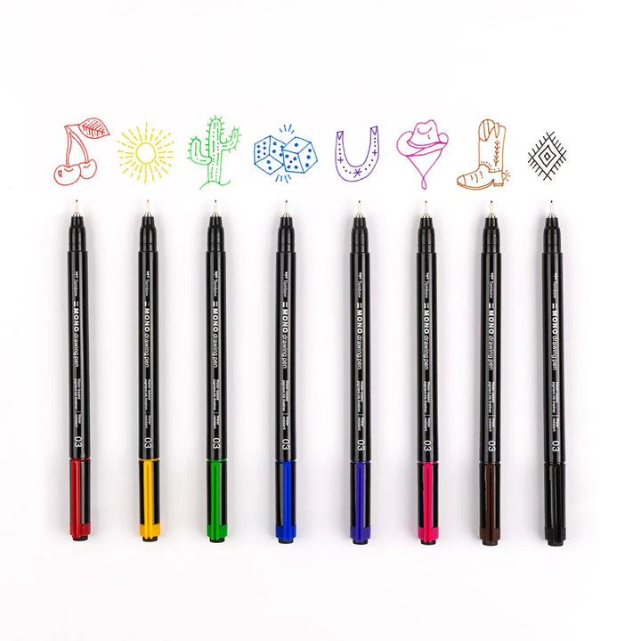 Tombow - Drawing Pen Colours (Pack of 8)
