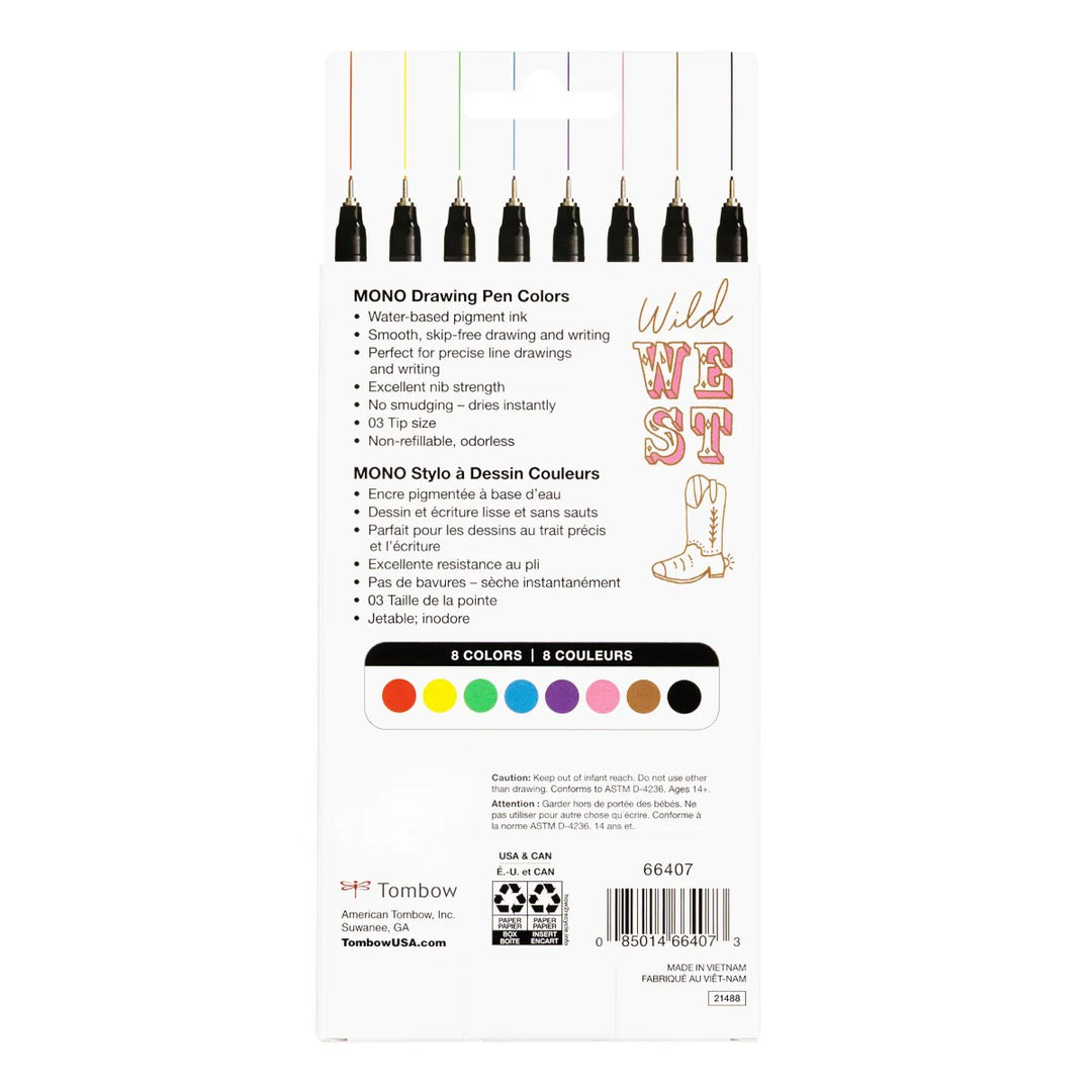 Tombow - Drawing Pen Colours (Pack of 8)