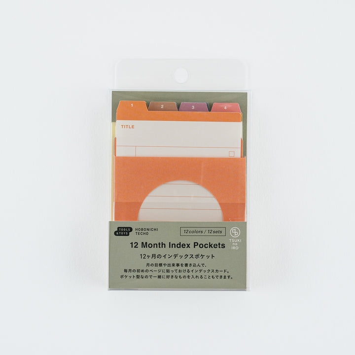 Hobonichi 2027 - TSUKI no IRO: 12 Month Index Pockets
