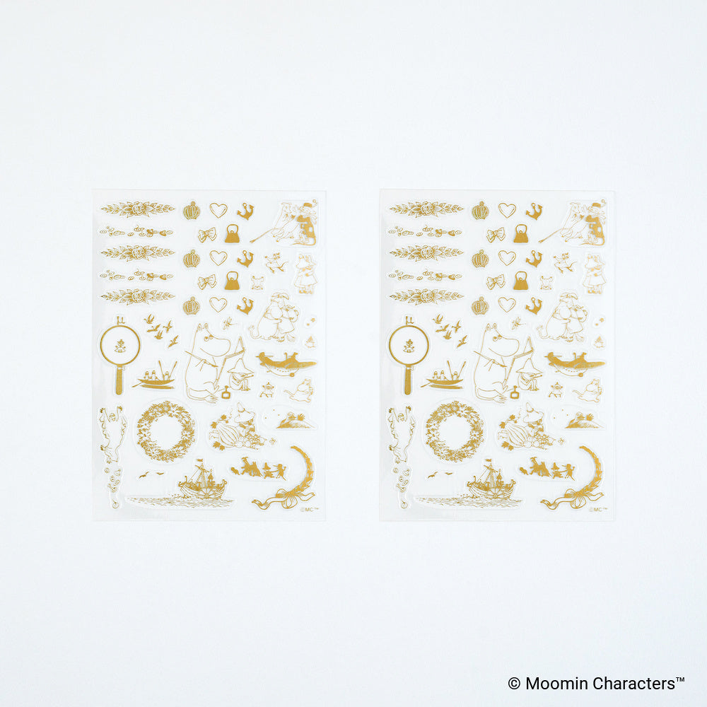 Hobonichi 2027 - Moomin: Foil-Stamped Clear Stickers (Adventure Log)
