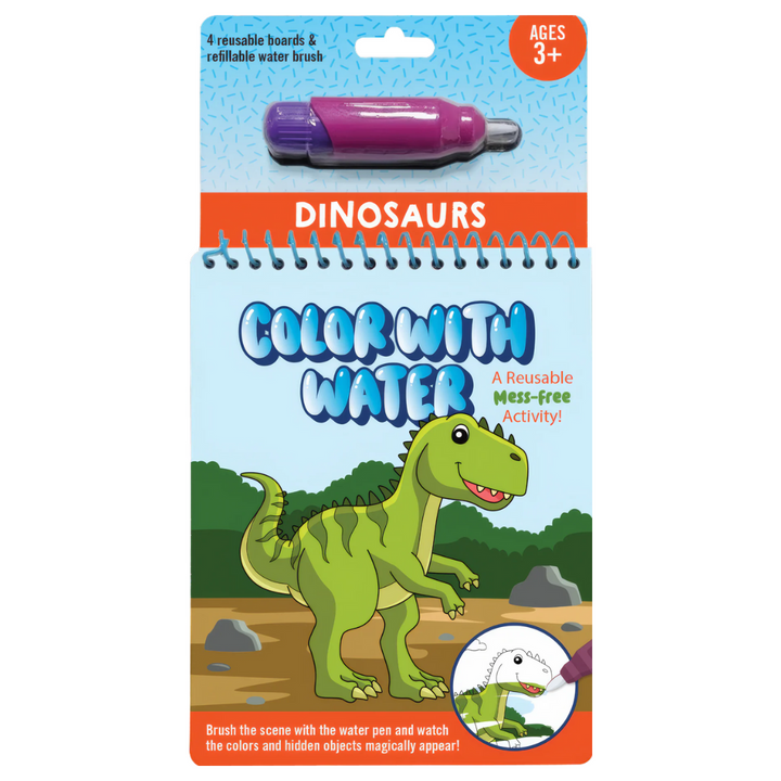 Peter Pauper Press - Colour With Water - Dinosaurs & Friends