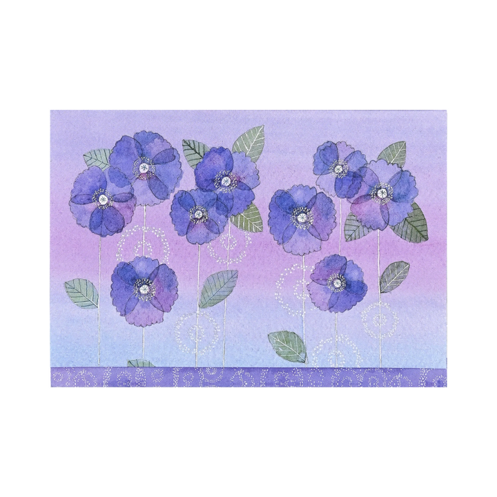 Peter Pauper Press - Boxed Note Cards - Watercolor Violets