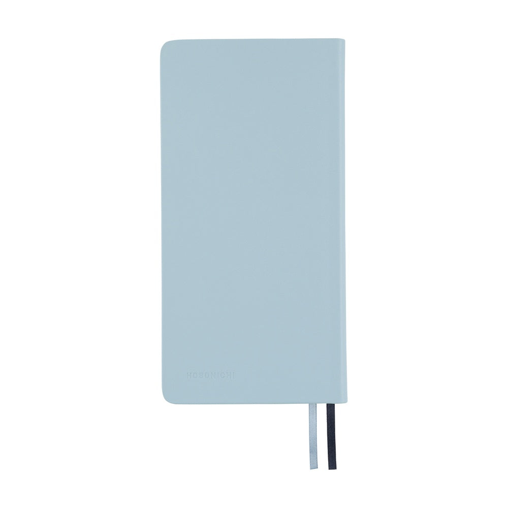 Hobonichi Techo 2026 - Weeks/Wallet Planner Book - Leather: Leather: Snow Blue [English/Tall & Slim/Jan Start] (Copy)