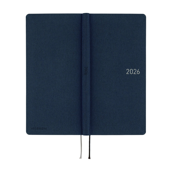 Hobonichi Techo 2026 - Weeks/Wallet Planner Book - Colors: Cosmo Blue [English/Tall & Slim/Jan Start]