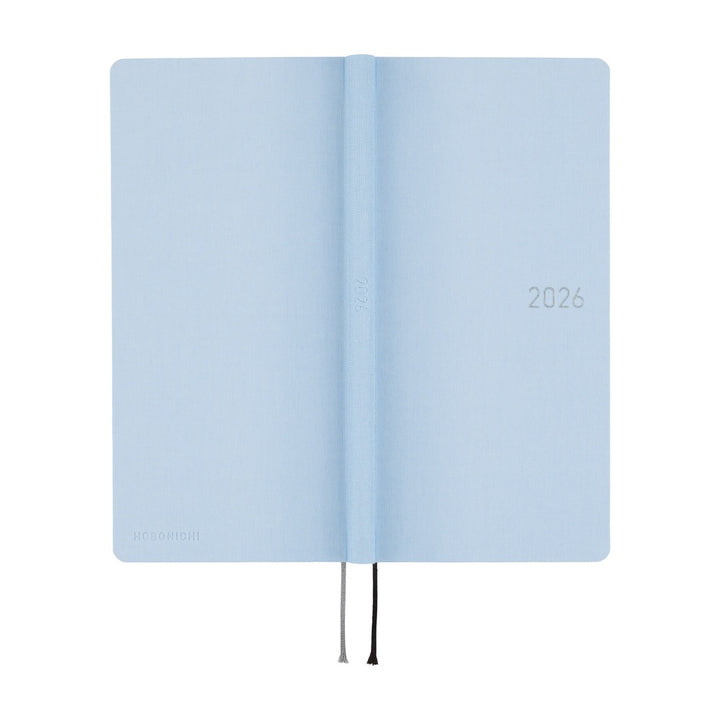 Hobonichi Techo 2026 - Weeks/Wallet Planner Book - Colors: Sky Mist  [English/Tall & Slim/Jan Start]