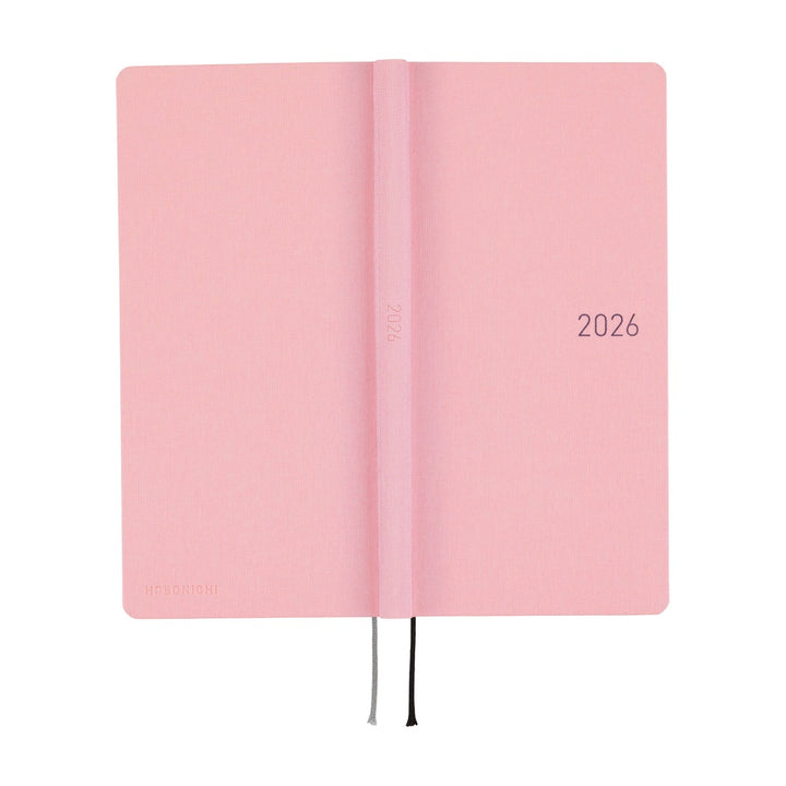 Hobonichi Techo 2026 - Weeks/Wallet Planner Book - Colors: Strawberry Milk [English/Tall & Slim/Jan Start]