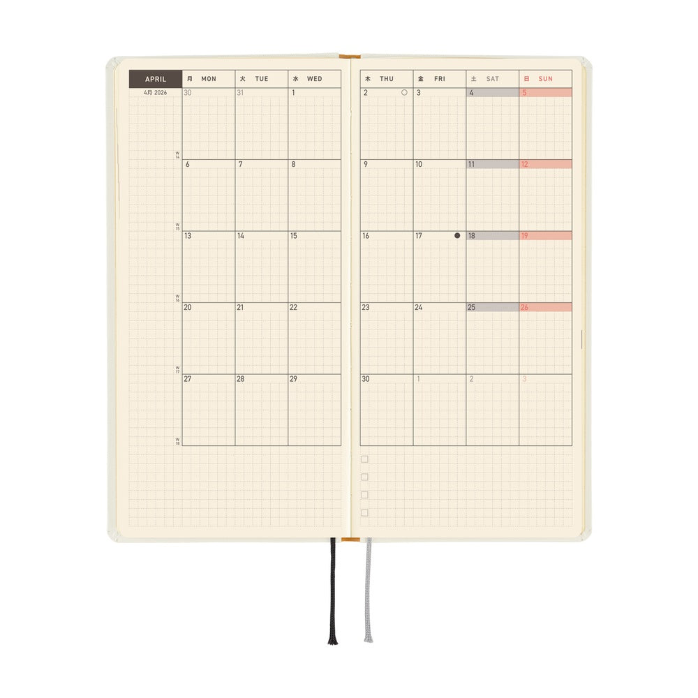 Hobonichi Techo 2026 - Weeks/Wallet Planner Book - Yuichi Inoue: Amenimo Makezu [English/Tall & Slim/Jan Start]