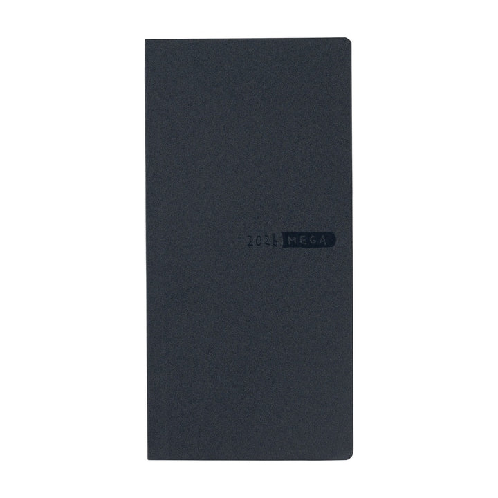 Hobonichi Techo 2026 - Weeks/Wallet MEGA Planner Book - Sneaker: Indigo Black [English/Tall & Slim/Jan Start]