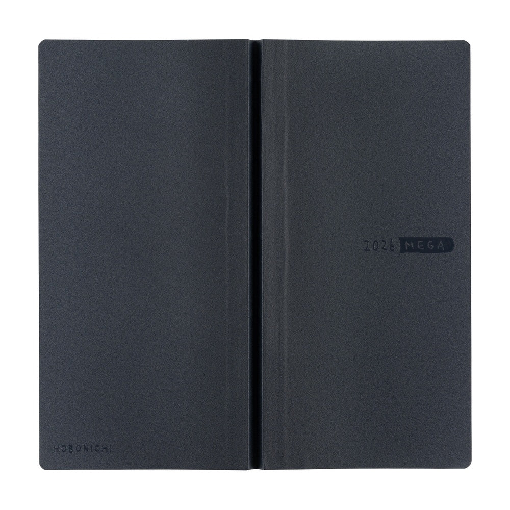 Hobonichi Techo 2026 - Weeks/Wallet MEGA Planner Book - Sneaker: Indigo Black [English/Tall & Slim/Jan Start]