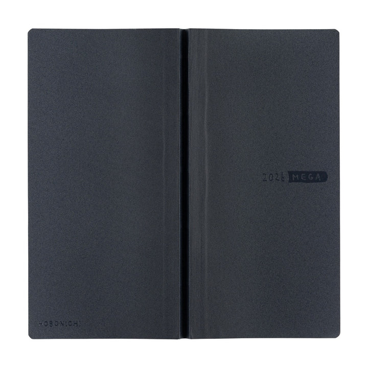 Hobonichi Techo 2026 - Weeks/Wallet MEGA Planner Book - Sneaker: Indigo Black [English/Tall & Slim/Jan Start]