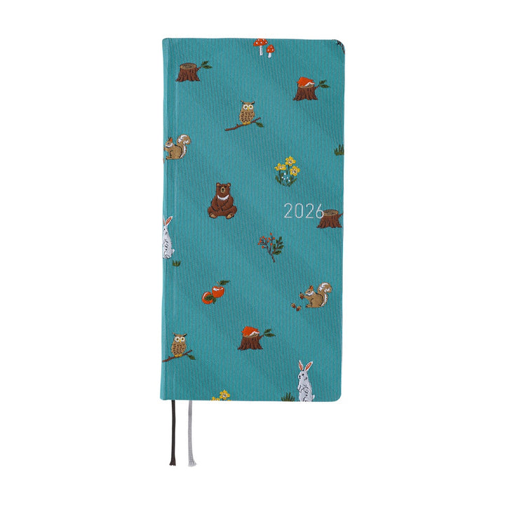 Hobonichi Techo 2026 - Weeks MEGA Planner Book - Bow & Tie: In the Forest [English/Jan Start]