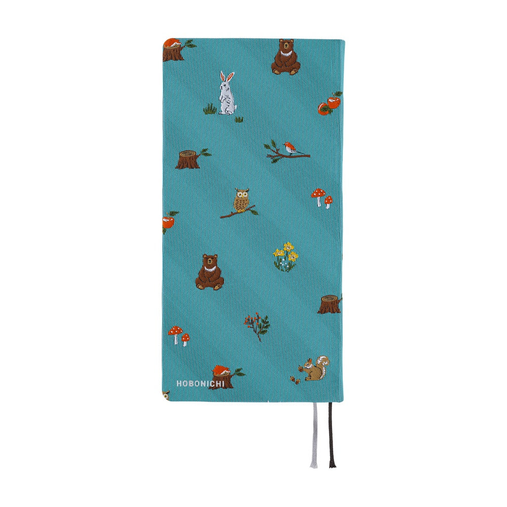 Hobonichi Techo 2026 - Weeks/Wallet Planner Book - Bow & Tie: In the Forest [English/Tall & Slim/Jan Start]