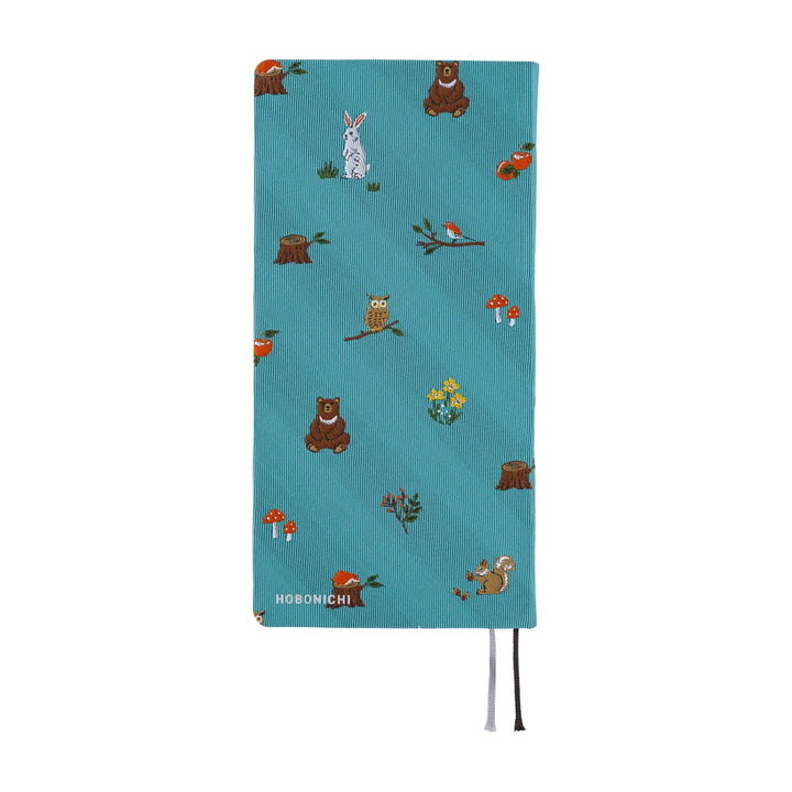 Hobonichi Techo 2026 - Weeks/Wallet Planner Book - Bow & Tie: In the Forest [English/Tall & Slim/Jan Start]